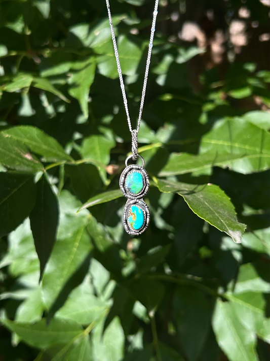 Australian Opal & Turquoise Necklace